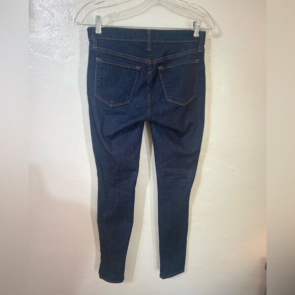 Early J Brand Indigo Clean Rinse Made in California Skinny Ankle Zipper Jeans 26 - Picture 3 of 11